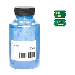 Тонер Kyocera TK-5220, 30г Cyan +chip AHK (3203557)