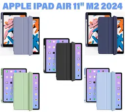 Чохол BeCover Tri Fold Soft TPU з кріпленням Apple Pencil для Apple iPad Air 11" M2 2024 Light Blue (711403) - мініатюра 5