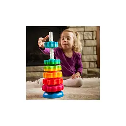 Розвивальна іграшка Fat Brain Toys Пірамідка гвинтова тактильна SpinAgain (F110ML) - мініатюра 7