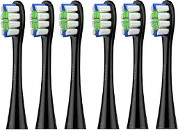Насадки для зубної щітки Oclean Professional Clean Brush Head for On SE Air X F1 6шт P1C5 B06 Black - мініатюра 2