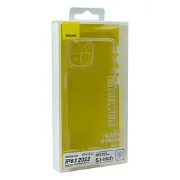 Чохол ультратонка панель-накладка Baseus Simple Series Apple iPhone 14 ARAJ000602 Transparent - мініатюра 2