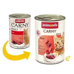 Вологий корм для кішок Animonda Carny Beef з яловичиною 400 г (арт.AM-83723) - мініатюра 2
