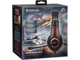 Гарнітура Defender Warhead G-185 Black/Red (64106) - мініатюра 5