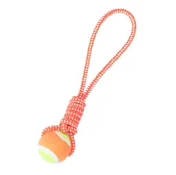 Інтерактивна іграшка для собак Derby Dog Rope Toy with Tennis