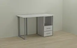 Комп'ютерний стіл Ferrum-decor Отто 75x140x70 сірий ДСП Білий 16мм (FRD-101521)