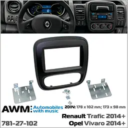 Перехідна рамка Opel Vivaro, Renault Trafic, Nissan NV300 AWM 781-27-102 - мініатюра 3