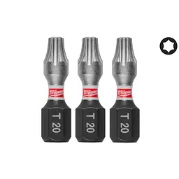 Біта SHOCKWAVE MILWAUKEE, TX20, 25мм, (3шт)