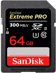 Карта пам'яті SD 64GB C10 UHS-II U3 R280/W100MB/s Extreme Pro V60 SanDisk teh0013740