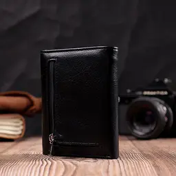 Жіночий гаманець з монетницею з натуральної шкіри ST Leather 19494 чорний - мініатюра 10