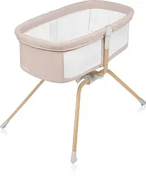 Ліжечко дитяче приставне Lionelo Malin Evo Beige Natural - мініатюра 6
