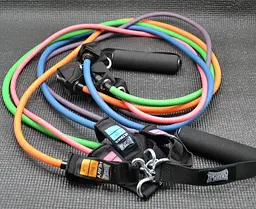 Набір трубчастих еспандерів PowerPlay PP-4102 Expander Set 5 шт (до 35 кг.) (PP-4102_5set) - мініатюра 6