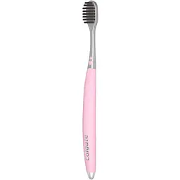 Зубна щітка Colgate High Dens Charcoal 2 шт. блакитно-рожева - мініатюра 3