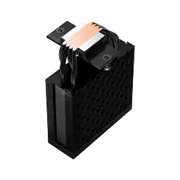 Кулер для процесора PcCooler RT400 Digital, Black, алюміній/мідь, 1x120 мм, для Intel 1851/1700/1200/115x, AMD AM5/AM4, цифровий LED екран, висота 152 мм, до 235 Вт (RT400-BKNWYL-GL) - мініатюра 4