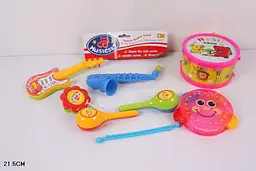 Набір дитячих музичних інструментів Funny music toys (гітара, труба, маракаси, бубон, барабан) (2013C)