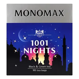 Чай чорний та зелений Monomax 1001 Nights в пакетиках 150 г (100 шт. х 1.5 г) - мініатюра 5