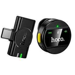 Мікрофон петличний бездротовий Hoco L21 2.4G, Type-C, ENC, акумулятор 80 мАг, 10–15 м