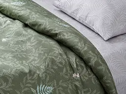 Комплект постільної білизни Ecotton полуторний 150х215 см Гілка зелений (20002АВ) (22249) - мініатюра 5