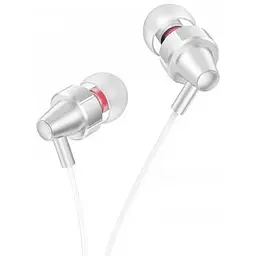 Навушники Hoco M90 Delight wired digital earphone with microphone 3.5 мм червоні 6931474759375 - мініатюра 3