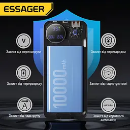 Павербанк Essager Heteromypil 20000 mAh 22.5W (ES-D016), чорний - мініатюра 6
