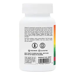 Вітамін D3 для дітей Natures Plus Animal Parade Vitamin D3 500 IU Sugar-Free, 90 жувальних таблеток без доданого цукру - Вишня - мініатюра 3