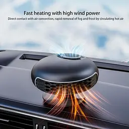 Компактний автомобільний тепловентилятор 12V для обігріву скла та салону - мініатюра 8