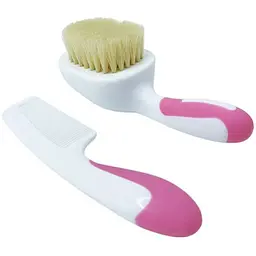 Набір гребінець і щітка з натурального ворсу MGZ-0725(Pink)
