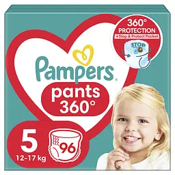 Подгузники-трусики Pampers Pants Junior одноразовые 5 (12-17 кг) 96 шт.