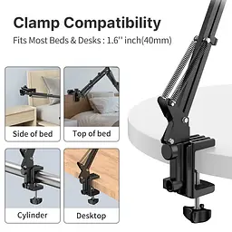 Тримач для телефона планшету Ulanzi Vijim Desk Stand for Xiaomicrophone Phone Tablet UV-3033 T2 Black - мініатюра 5