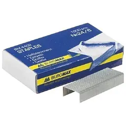 Скоби канцелярські BuroMAX 4402 Різнокольоровий (4823078950826)(SC)