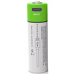 Акумулятор AA LiitoKala 3450 mAh Li-ion заряджається usb type-C (LA-3450T) - мініатюра 3