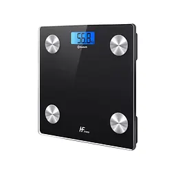 Ваги для підлоги HFitness 8028-B 180 кг Bluetooth IBM Цифрові розумні ваги для ваги тіла Чорний - мініатюра 3