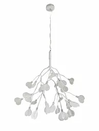 Люстра стельова Levistella 918LP272-27 WH+CL, G4, 27 плафонов, білий, метал і скло, сучасний стиль для дому