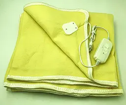 Електропростирадло електро грілка електричне простирадло LUX electric blanket 120*155см 100Вт UKC жовтий - мініатюра 2