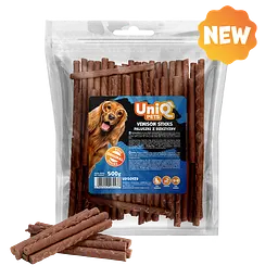Ласощі для собак UniQ PETS Стіки з оленини, 500 г