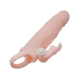Насадка на член - Brave Man Vibrating Penis Sleeve 5,91" Flesh - мініатюра 4