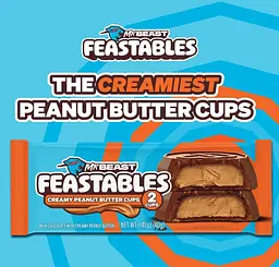 Шоколадні цукерки Feastables MrBeast Peanut Butter Cups 40г - мініатюра 4