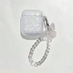 Чохол ANbeauty Butterfly Airpods 1/2 White (AN0103246) - мініатюра 2