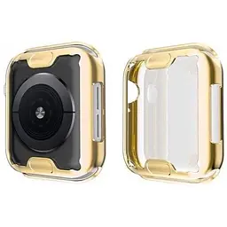 Чохол-накладка DK для Apple Watch 44mm (Series 4 / 5 / 6 / SE1 / SE2) Silicone Face Case (gold) - мініатюра 3