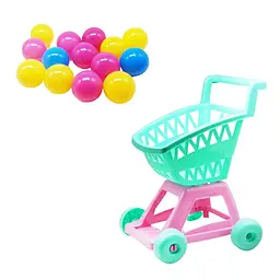 Візок Kinder Way з кульками, d8 см, 15 шт., 36-004 - мініатюра 2