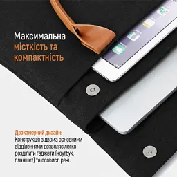 Сумка для ноутбука ColorWay Stylish 15.6" Black (CW-LBS156-BK) - мініатюра 5