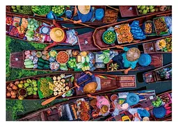 Пазл Clementoni High Quality Collection: Плавучий ринок, Тайланд (High Quality Collection - Thai Floating Market Puzzle - 1000 pcs.), 1000 ел. (39932) - мініатюра 2