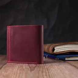 Стильний гаманець для жінок із матової натуральної шкіри GRANDE PELLE 16812 бордовий - мініатюра 8