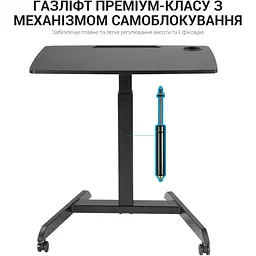 Геймерський стіл OfficePro ODM380 Black (ODM380B) - мініатюра 10