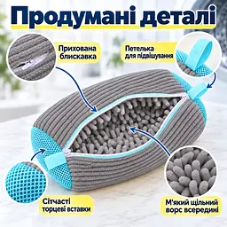 Мішок для прання взуття для пральної машини, багаторазовий, зі щільним мікрофібровим ворсом, 39×19 см KT9003903 - мініатюра 5