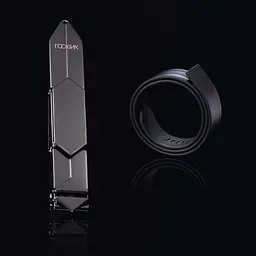 Регульована шльопалка LOCKINK Adjustable Slapper for Impact Play, чорна, натуральна шкіра - мініатюра 4