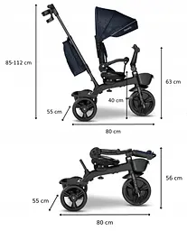 Велосипед триколісний Lionelo Kori Blue navy - мініатюра 9