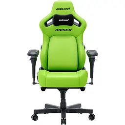 Крісло геймерське Anda Seat Kaiser 4 V2 Size XL до 180 кг ігрове Cyber Green PVC (AD12YDDC-XLL-20-C-PV/C-03) - мініатюра 2
