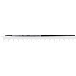Пензель синтетика кутова INTENSE 1668А №1 довга ручка Rosa