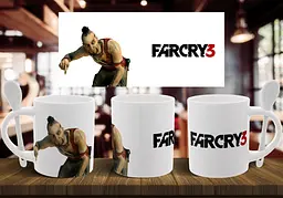 Чашка "FARCRY 3" 330 мл Біла з ложкою