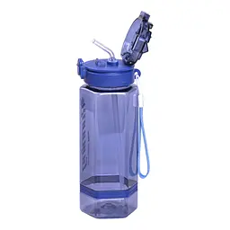 Пляшка для води Running 760 мл з ремінцем, синій Yiwu HP-14-48BL - мініатюра 3